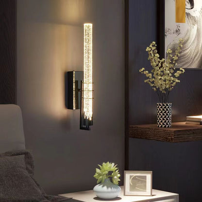 Luxury Cylinder Iron Crystal LED Wall Sconce Lamp