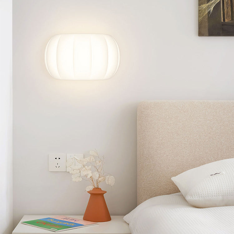 Simplicity Acrylic Pumpkin Elliptical LED Wall Sconce Lamp