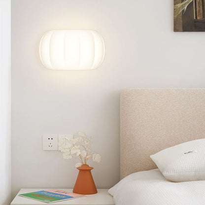 Simplicity Acrylic Pumpkin Elliptical LED Wall Sconce Lamp