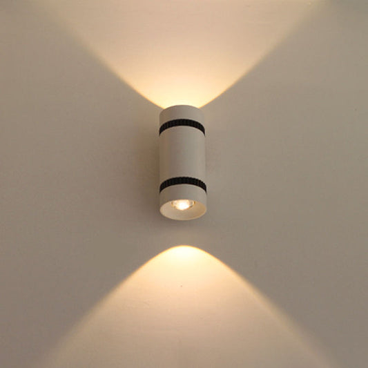 Modern Minimalist Cylinder Aluminum LED Wall Sconce Lamp