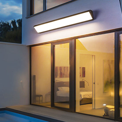 Rectangular Aluminum PC Waterproof LED Wall Sconce Lamp