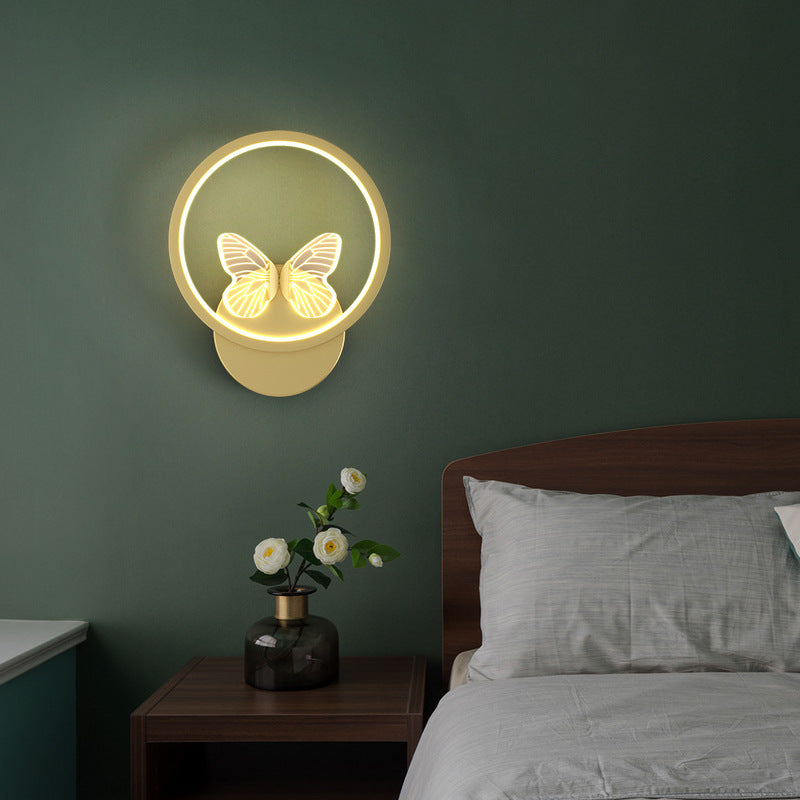 Deco Square Round Frame Design LED Wall Sconce Lamp