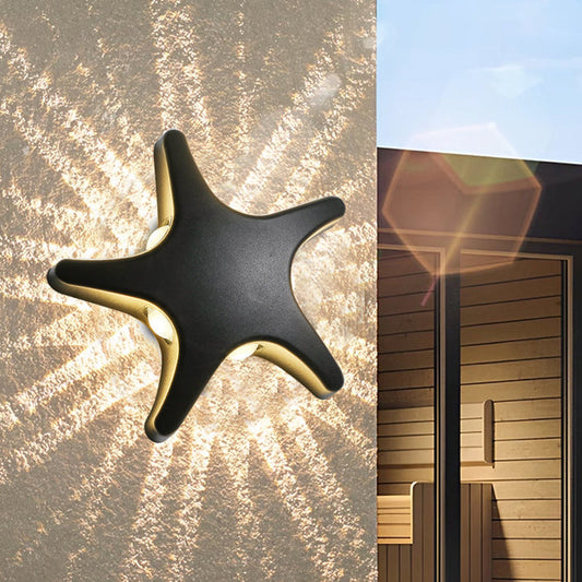 Simplicity Starfish Design LED Waterproof Wall Sconce Lamp