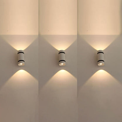 Modern Minimalist Cylinder Aluminum LED Wall Sconce Lamp