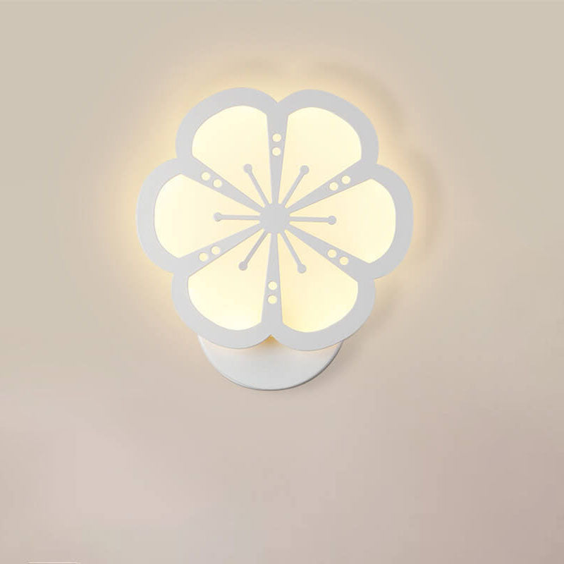 Modern Minimalist Plum Design Acrylic LED Wall Sconce Lamp