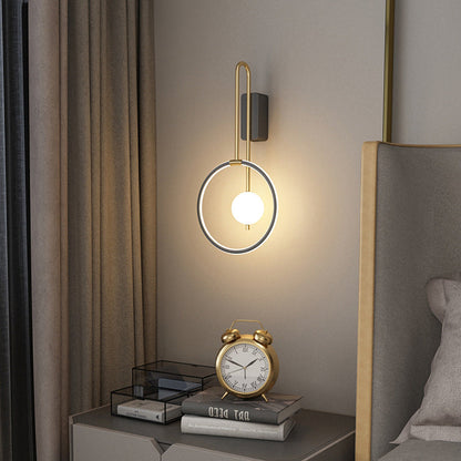 Simplicity Circle Ring Silicone Strip LED Wall Sconce Lamp