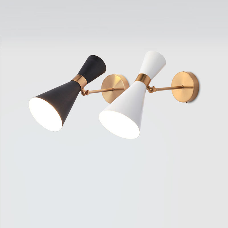 Iron Double-Ended Horn Shape 1-Light Wall Sconce Lamp