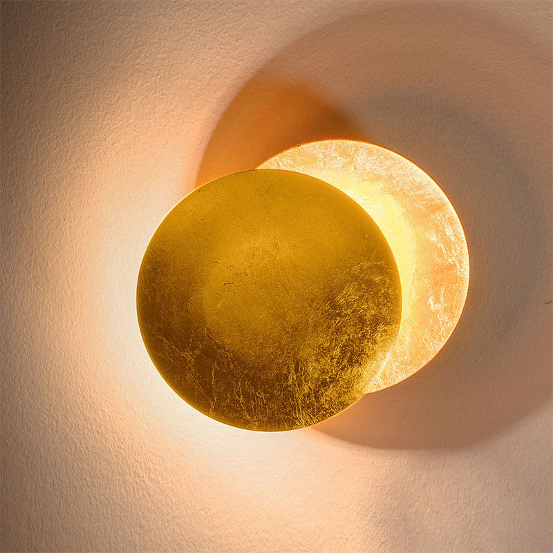 Modern Simplicity Alloy Round LED Wall Sconce Lamp