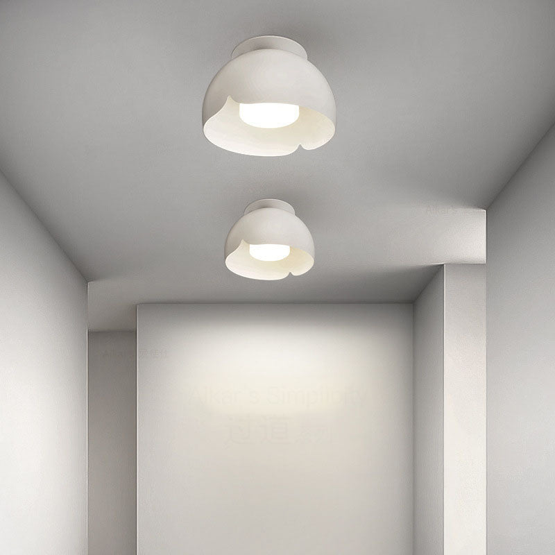 Pure White Iron LED Wall Sconce Lamp Flush Mount Lighting