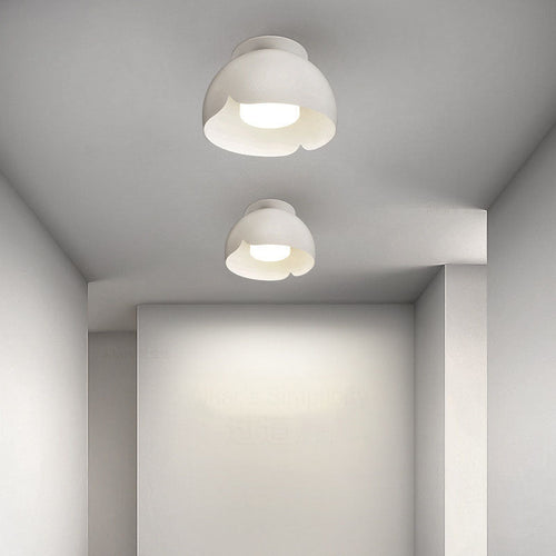 Pure White Iron LED Wall Sconce Lamp Flush Mount Lighting