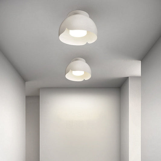 Pure White Iron LED Wall Sconce Lamp Flush Mount Lighting