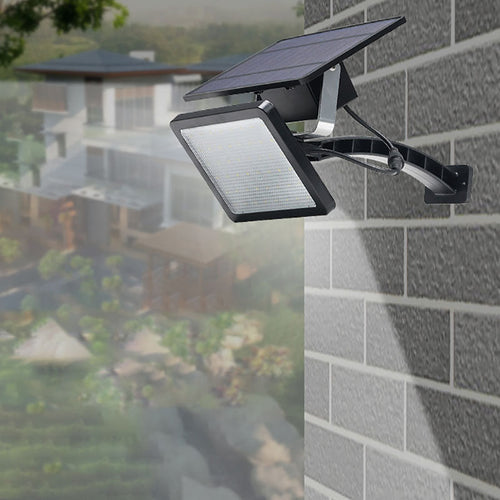 Modern Minimalist Solar Square Plastic LED Wall Sconce Lamp