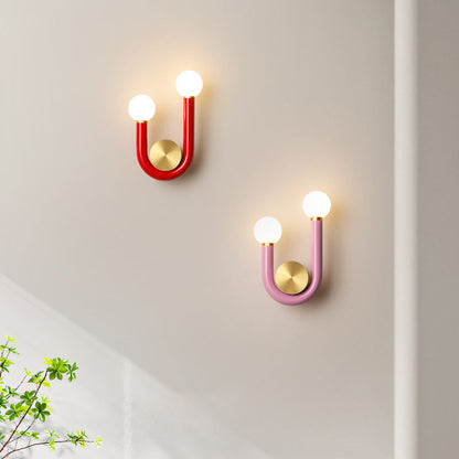 U-Shape Iron Aluminium Acrylic LED Wall Sconce Lamp