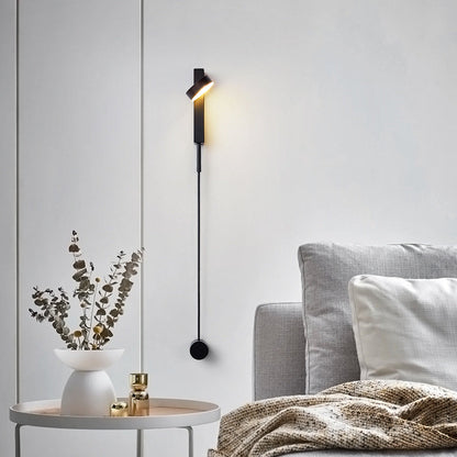 Minimalist Long Aluminum Iron Acrylic LED Wall Sconce Lamp