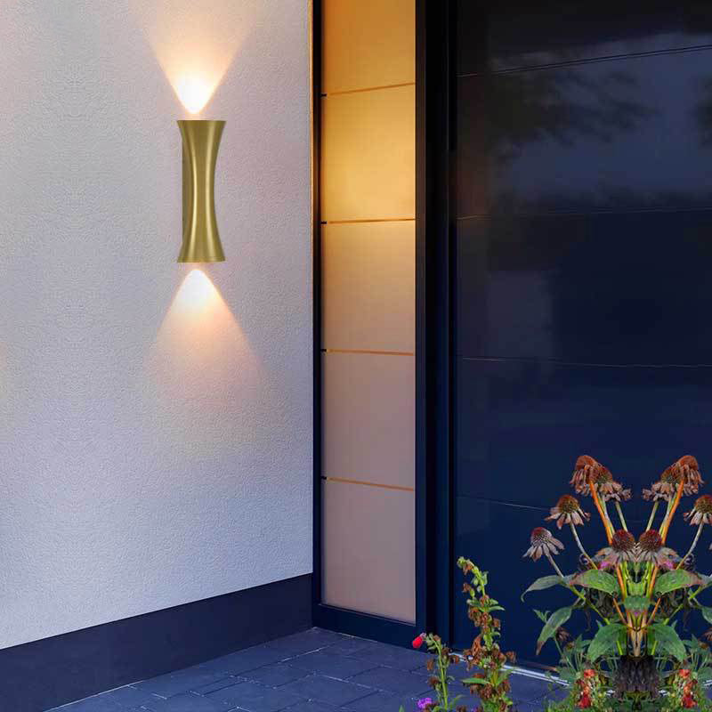 Waterproof Illuminated Aluminum Lens LED Wall Sconce Lamp