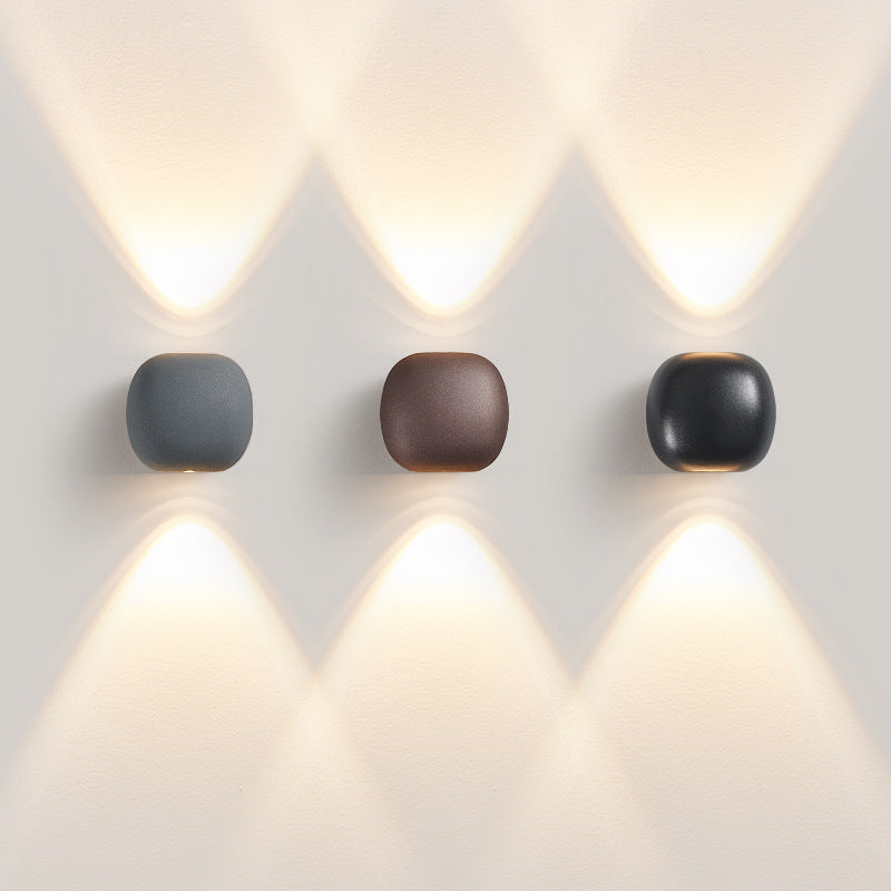 Modern Simplicity Aluminum Spherical LED Wall Sconce Lamp