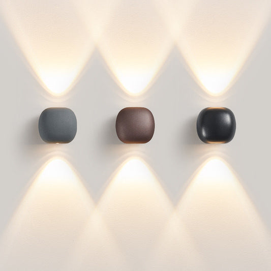 Modern Simplicity Aluminum Spherical LED Wall Sconce Lamp