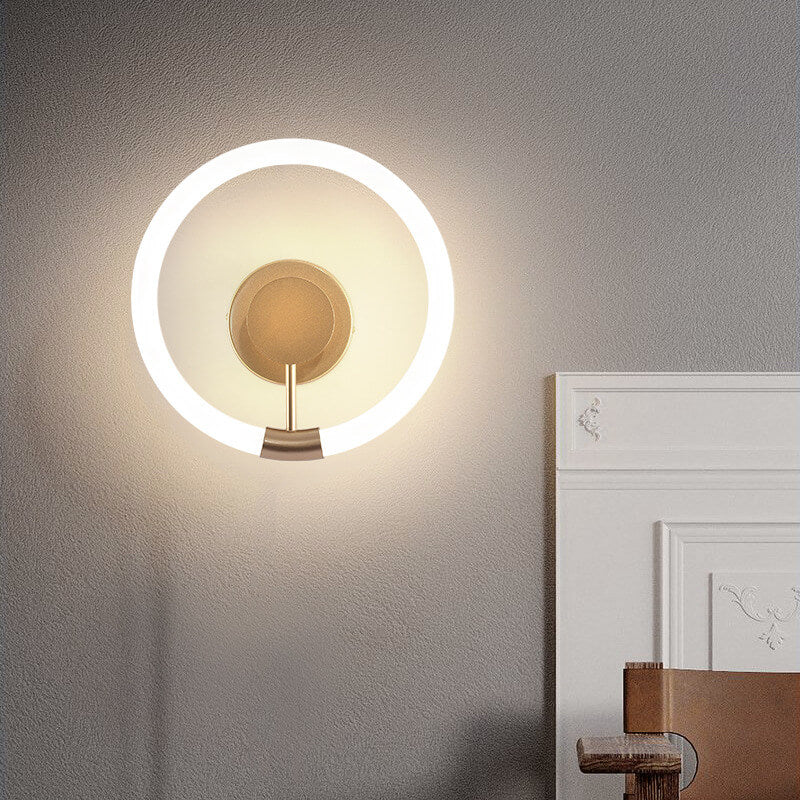 Simplicity Circle Acrylic Shade LED Wall Sconce Lamp