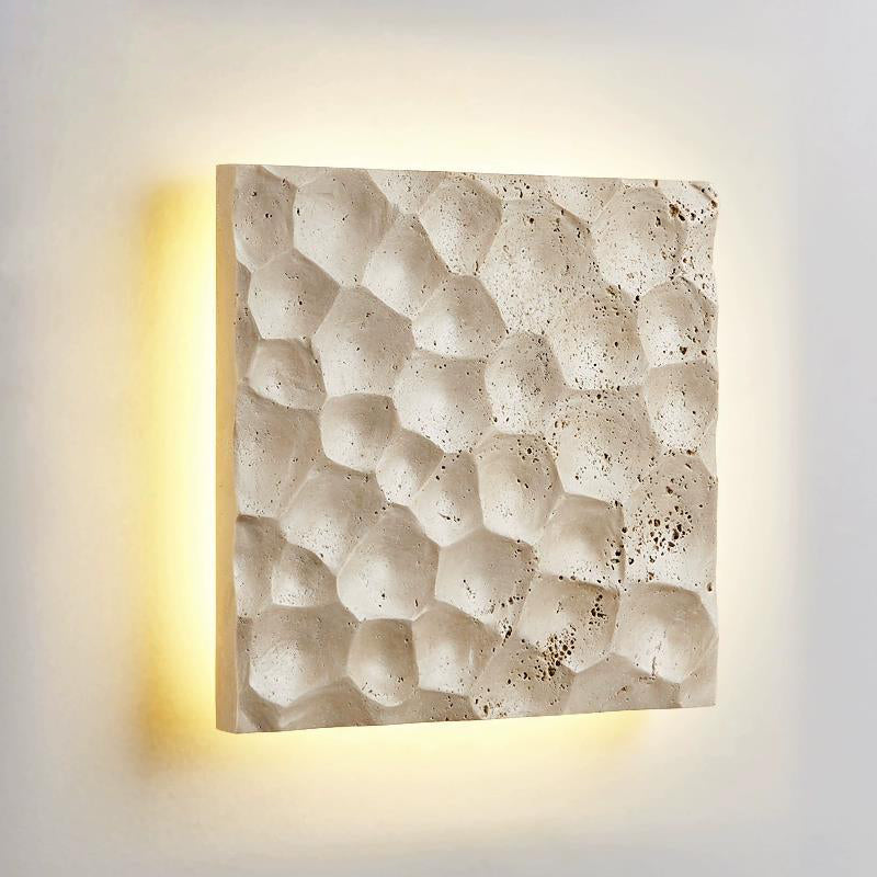 Contemporary Creative Stone Square LED Wall Sconce Lamp