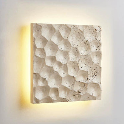 Contemporary Creative Stone Square LED Wall Sconce Lamp