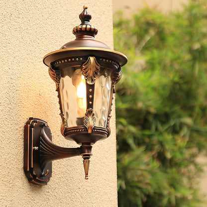 Cylinder Aluminum Glass 1-Light Wall Sconce Lamp