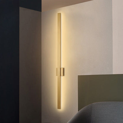 Minimalist Long Strip Iron Acrylic LED Wall Sconce Lamp