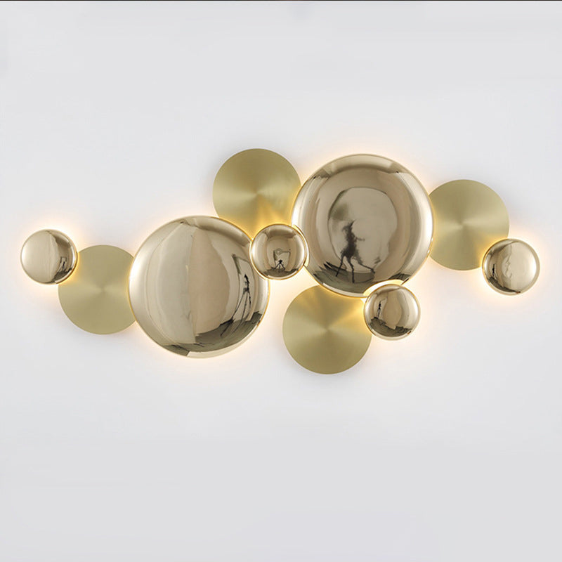 Modern Luxury Metal Round LED Wall Sconce Lamp