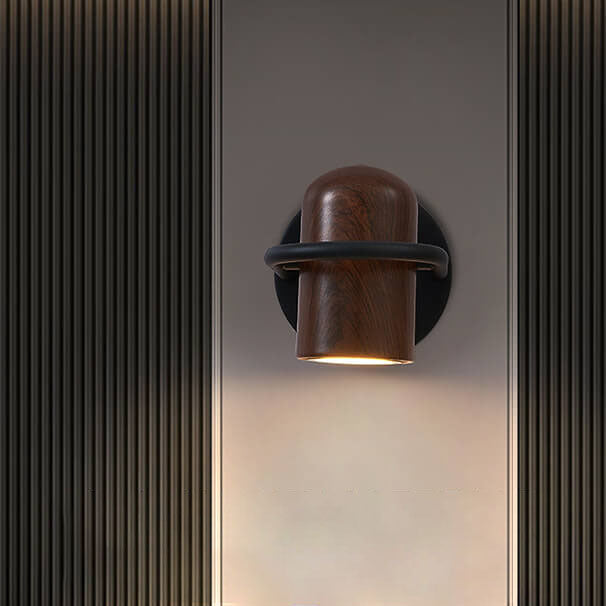 Personality Wrought Iron Cylinder LED Wall Sconce Lamp