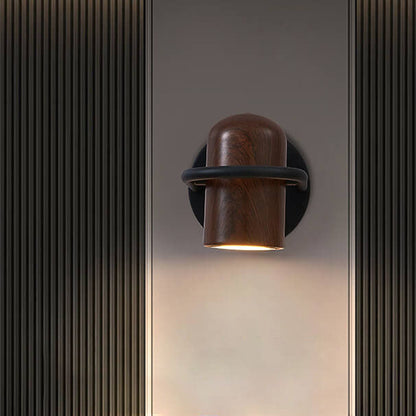 Personality Wrought Iron Cylinder LED Wall Sconce Lamp