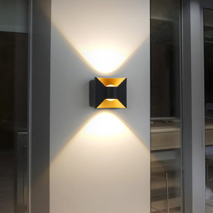 Simplicity Waterproof Aluminum Square LED Wall Sconce Lamp