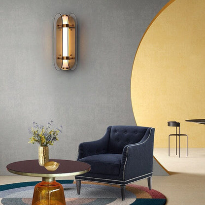 Scandinavian Minimalist Light Glass LED Wall Sconce Lamp