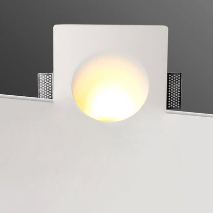 Round Aluminum Plaster LED Embedded Wall Sconce Lamp