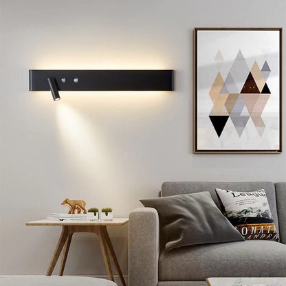 Minimalist Rectangular Aluminum Iron LED Wall Sconce Lamp