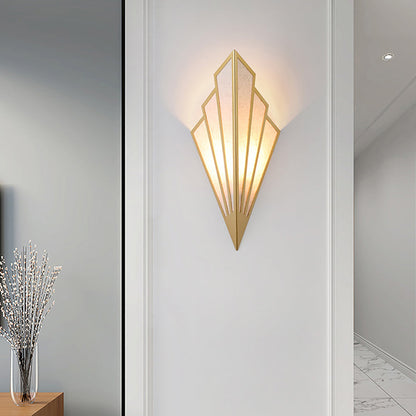 Creative Scalloped Iron Linen 1-Light Wall Sconce Lamp