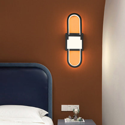 Oval Rectangle Iron Aluminum LED Wall Sconce Lamp