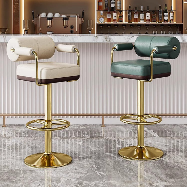 Contemporary Leather Bar Stool