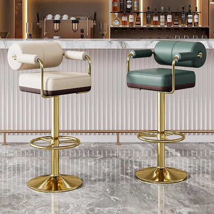 Contemporary Leather Bar Stool