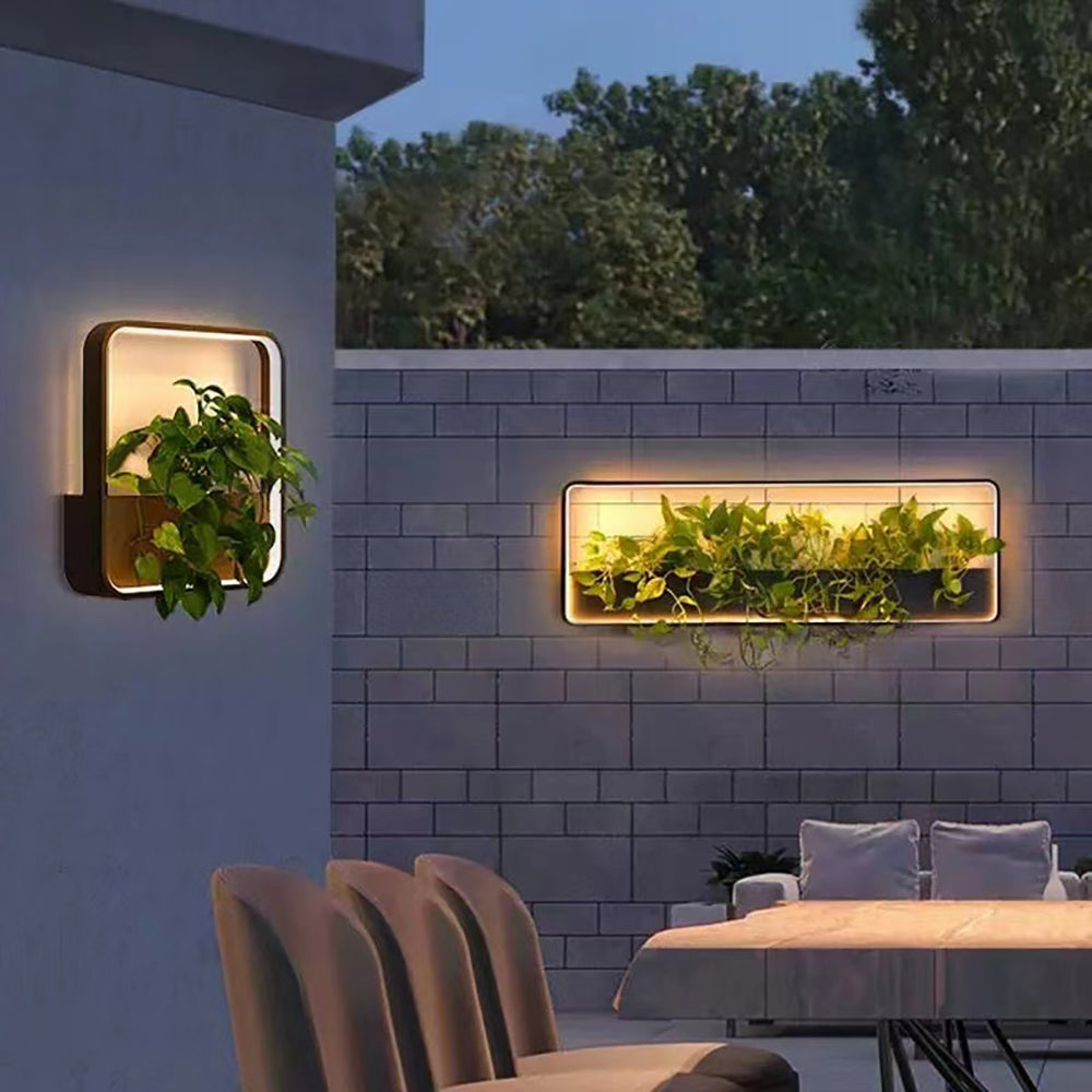 Aluminum Frame Outdoor Waterproof LED Wall Sconce Lamp