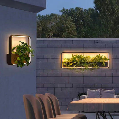 Aluminum Frame Outdoor Waterproof LED Wall Sconce Lamp