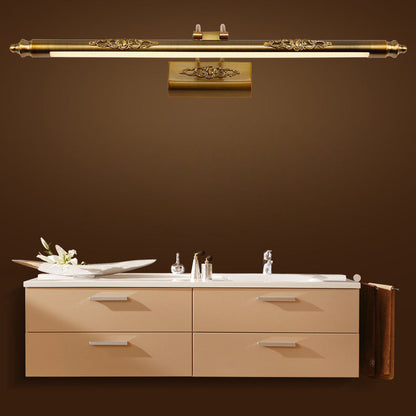 Iron Rocker Arm LED Vanity Mirror Front Wall Sconce Lamp