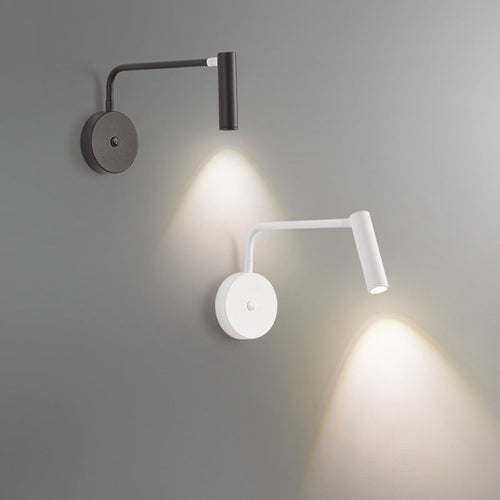 Cylindrical Rotatable Iron Aluminum LED Wall Sconce Lamp