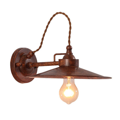 Industrial Iron Discs 1- Light Wall Sconce Lamp