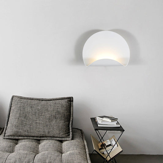 Scandinavian Iron Folding Semicircle LED Wall Sconce Lamp