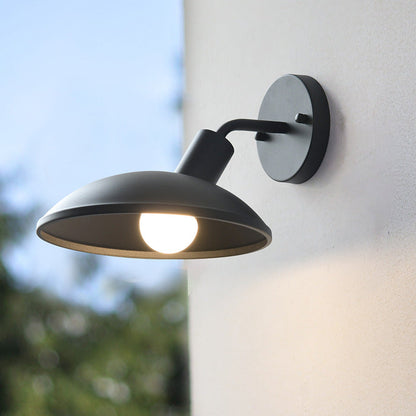 Minimalist Waterproof Round Iron 1-Light Wall Sconce Lamp