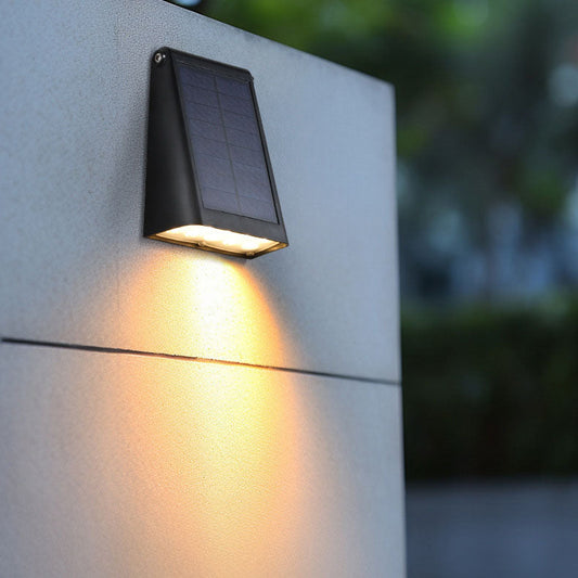 Solar Rectangular Trapezoidal ABS PC LED Wall Sconce Lamp