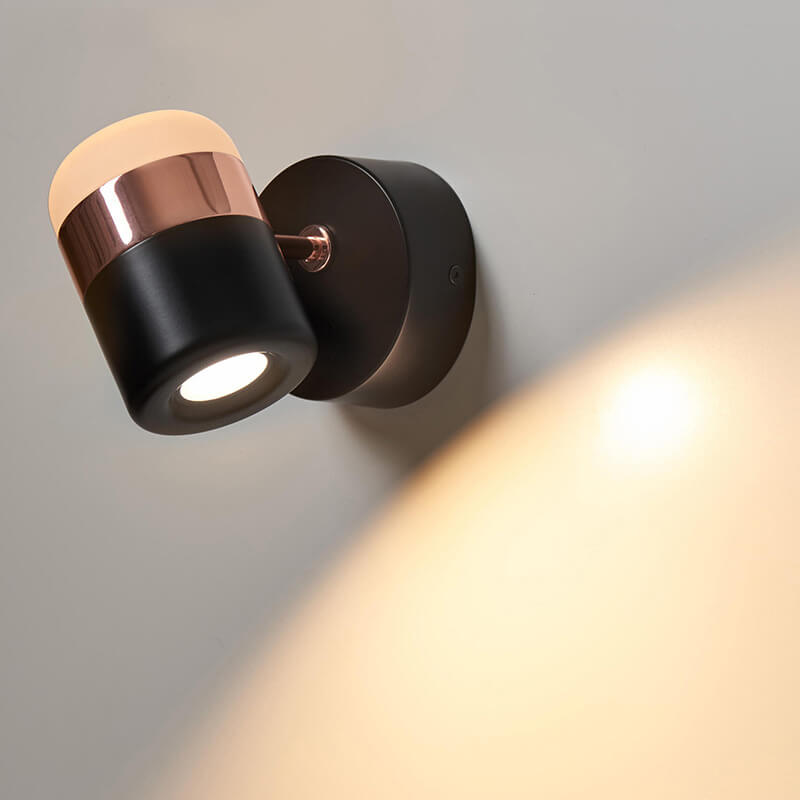 Cylindrical Spotlight Adjustable Mini LED Wall Sconce Lamp