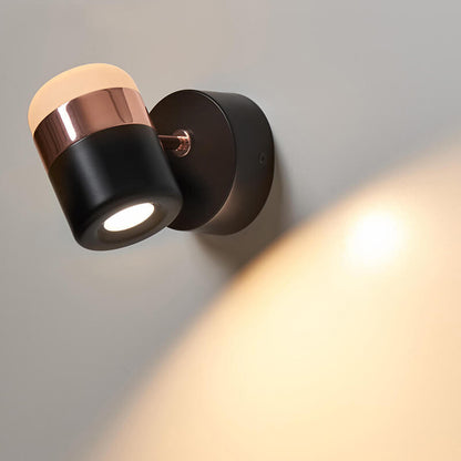 Cylindrical Spotlight Adjustable Mini LED Wall Sconce Lamp