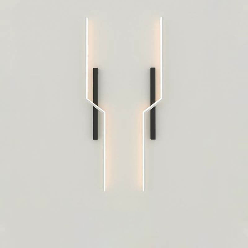Geometry Lines Aluminum Iron Silicone LED Wall Sconce Lamp