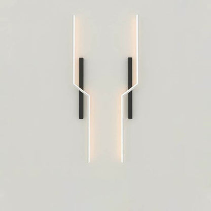 Geometry Lines Aluminum Iron Silicone LED Wall Sconce Lamp