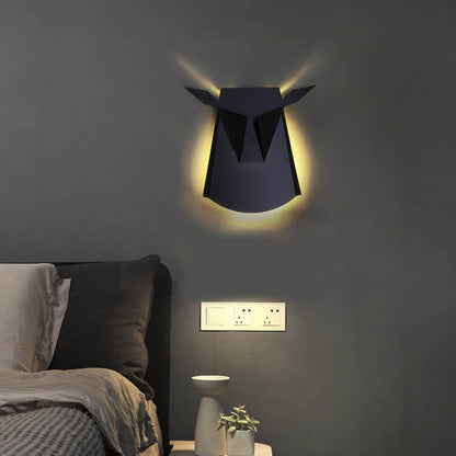 Creative Iron Bull Head Shape LED Wall Sconce Lamp